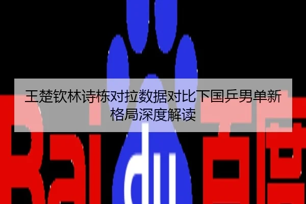 王楚钦林诗栋对拉数据对比下国乒男单新格局深度解读